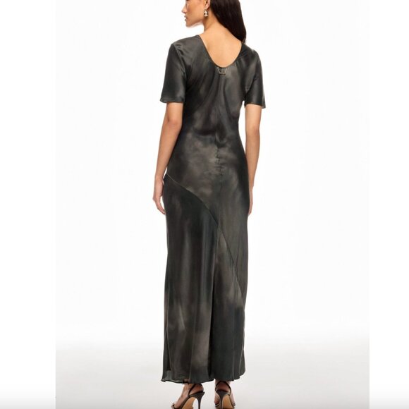 SILK LAUNDRY Short Sleeve Bias Dress Size Large - Picture 5 of 8